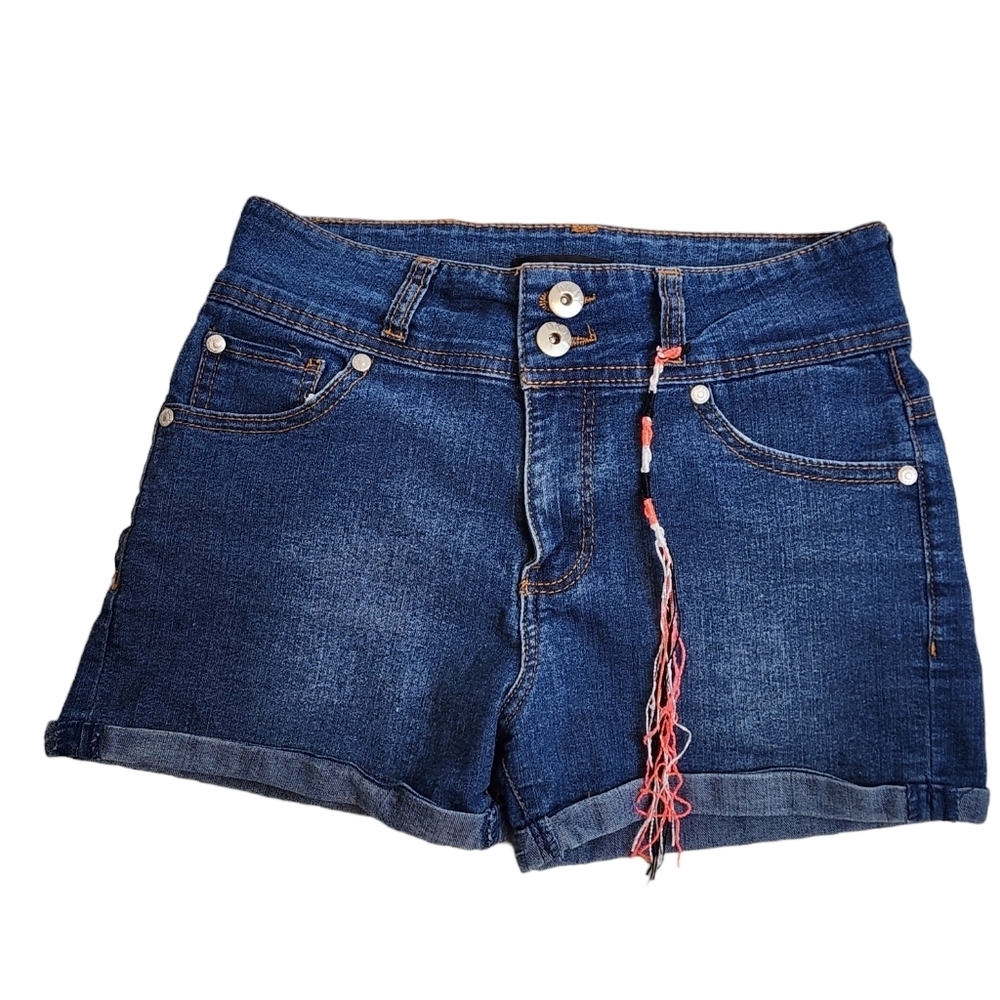 DKNY Midtown Indigo High Waist Denim Girls Shorts Size 12
